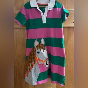 Mini Boden Preppy Horse Rugby Dress